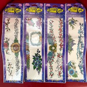 Temporary Tattoos - Multicolor 4 pieces